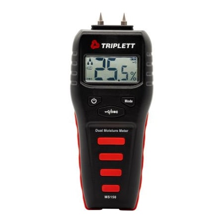 Jewell Instruments Paper Triplett Pin & Pinless Moisture Meter, Wood/Building Materials MS150